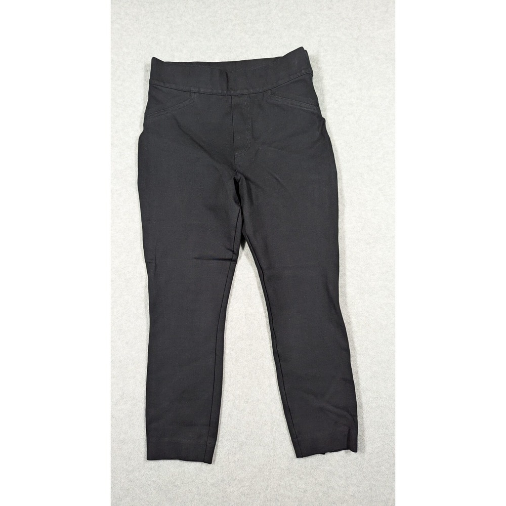 Spanx Women Pants Small Ponte Crop Pull On Skinny‎ Stretch Back Seam